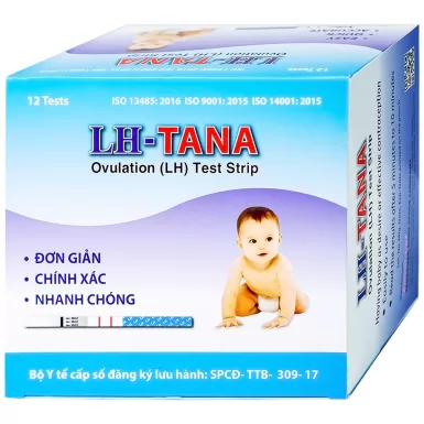 Que thử rụng trứng LH - Tana hỗ trợ sinh con theo ý muốn hoặc ngừa thai hiệu quả (12 que)
